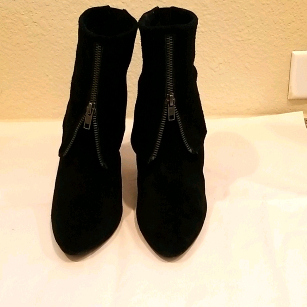Audrey Brooke Suede Ankle Boots NWOT